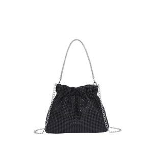 Sequin Glitter Chain Top Handle Evening Bag Elegant Bucket Bag V :')
